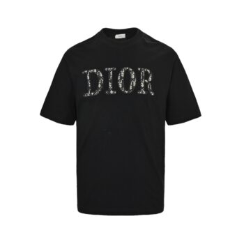 Presbyopic appliqu?? embroidered letter short sleeves