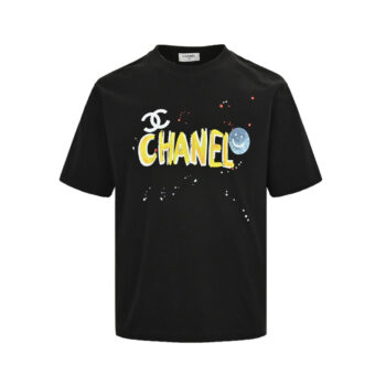 Smiley letter print short sleeves