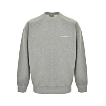 signature embroidered crew neck sweatshirt